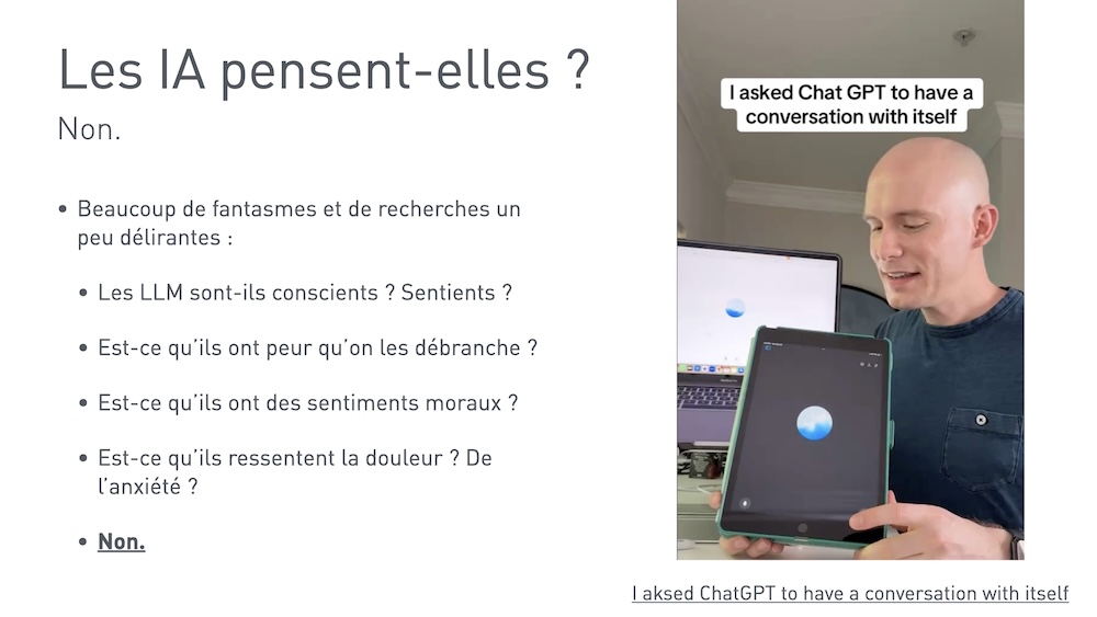 Les IA pensent-elles ? Non.